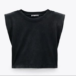 SHOULDER PAD SHIRT from Zara